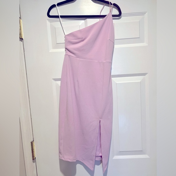 Lulu’s Happiest Hour Lilac Asymmetrical Bodycon Mini Dress - Picture 3 of 3